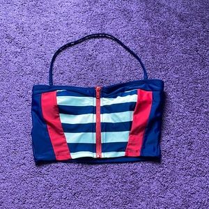 Arizona jeans bathing suit top. Size medium. Worn once. Sipper closure in front.